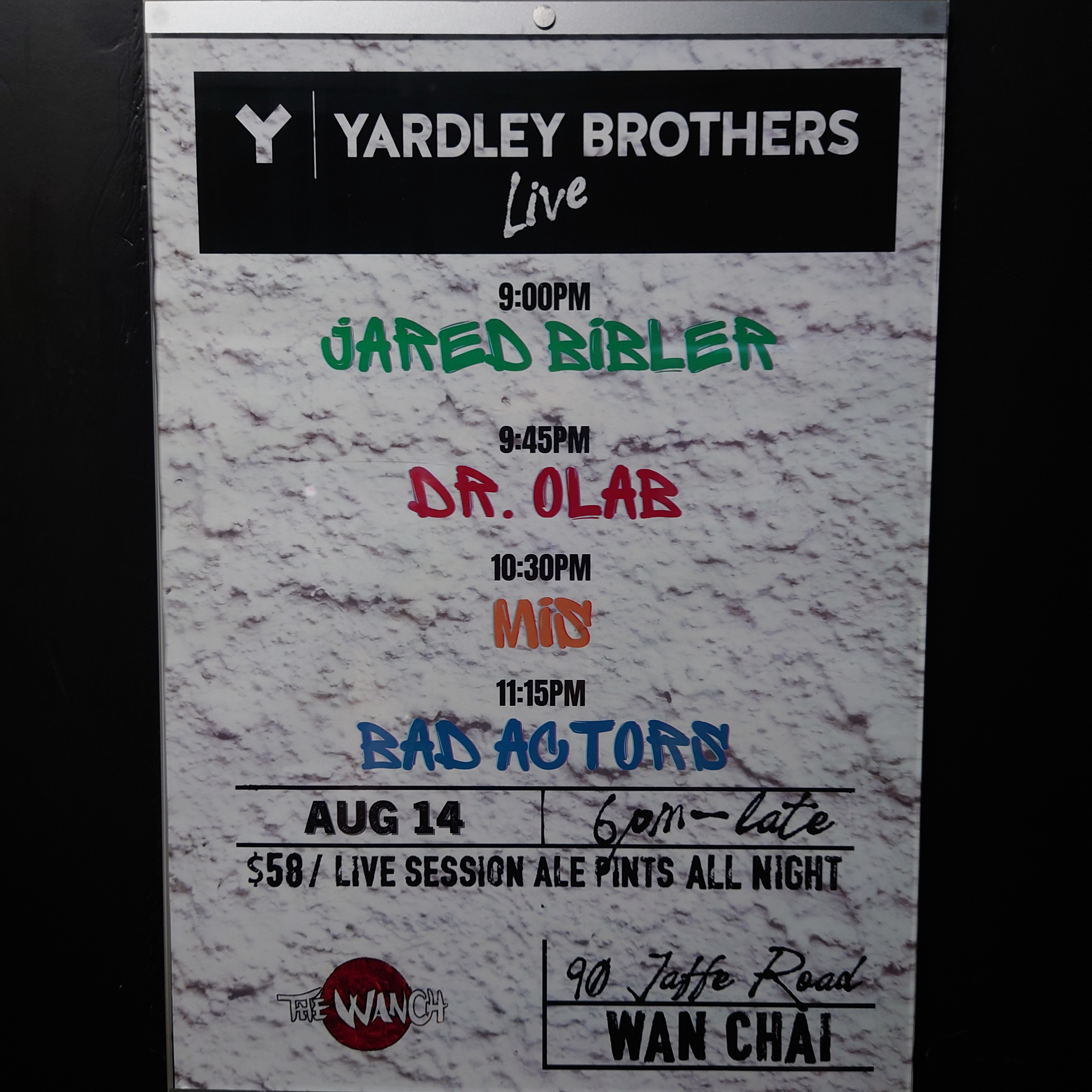 Yardley Aug 14