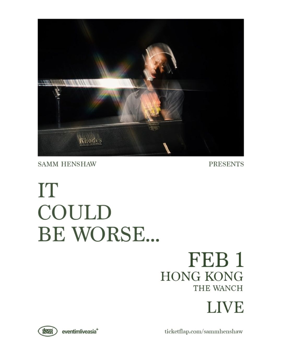 Samm Henshaw “It Could Be Worse…” Doors open at 8pm Show Starts at 8:30pm