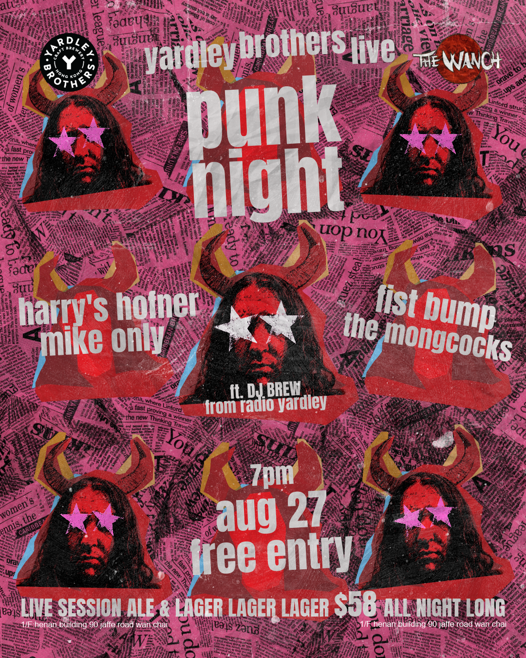 Yardley Brothers – Punk Night
